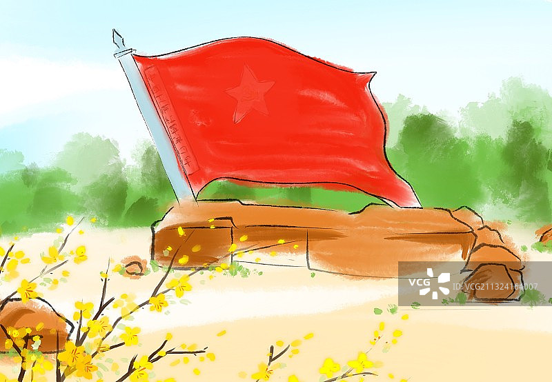 红色旅游目的地广东中国工农红军历史纪念公园图片素材