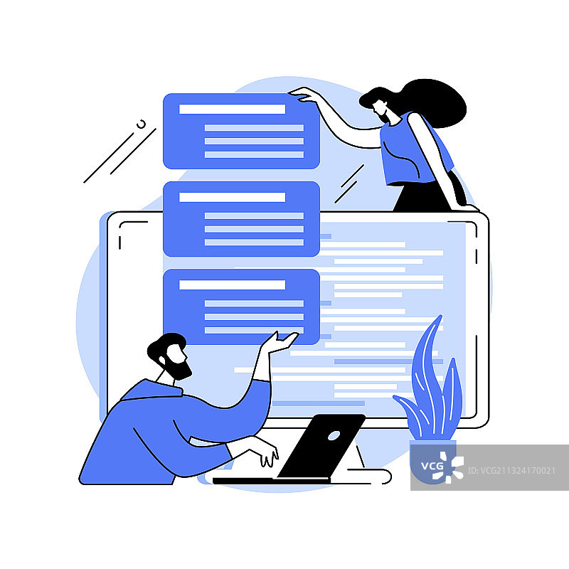 软件需求描述抽象概念图片素材