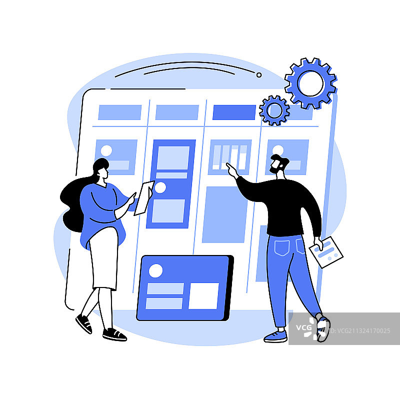 看板管理抽象概念图片素材