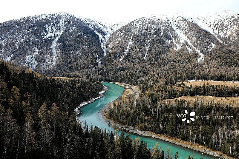 新疆喀纳斯图片素材