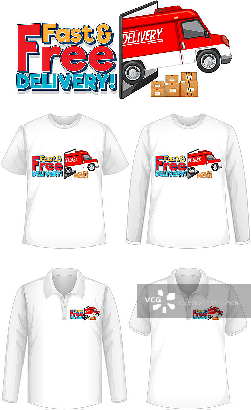 不同款式的快干衬衫系列图片素材