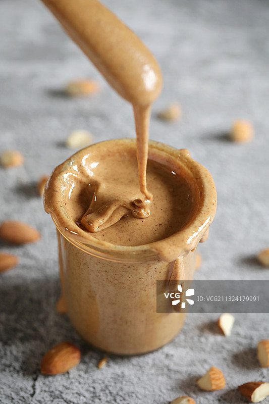 自制杏仁酱—醇香浓郁图片素材
