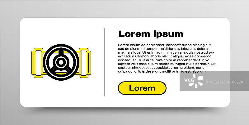 工业线条金属管道阀门图标图片素材