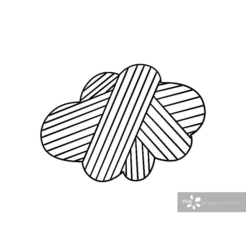 皱纹纸上的涂鸦云朵图片素材