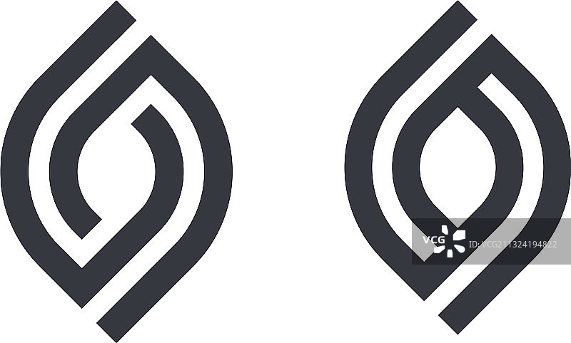 树叶养生美容生态系列logo图片素材