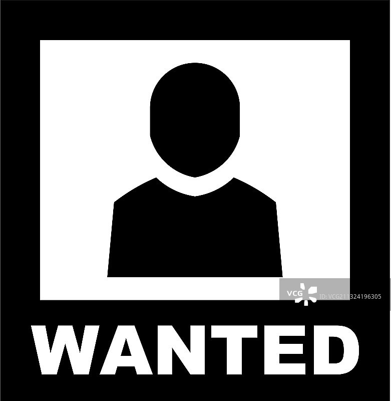 犯罪通缉图标图片素材