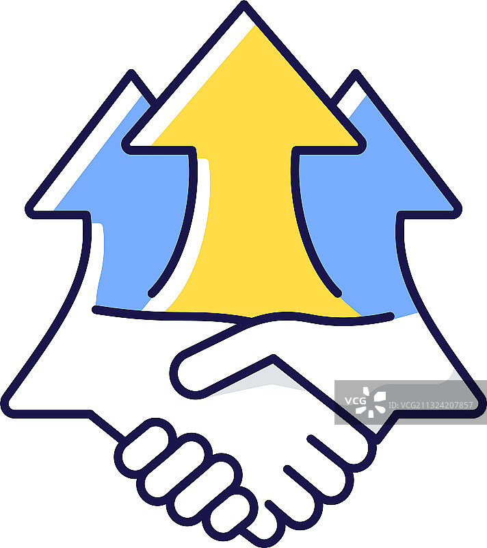 协同效应RGB颜色图标图片素材