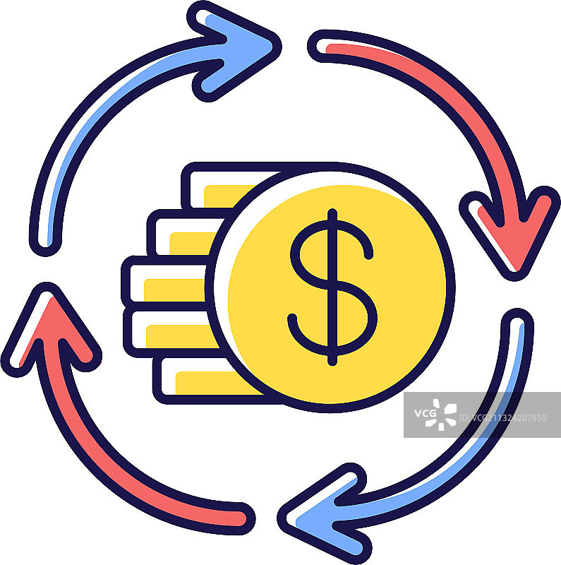 大写协同RGB颜色图标图片素材