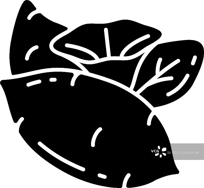 红薯黑色标志图标图片素材