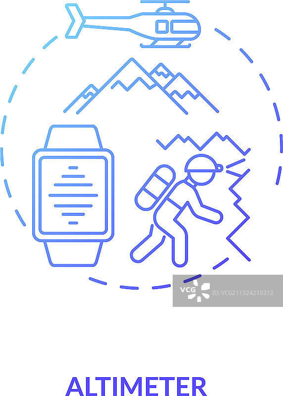 高度计概念图标图片素材