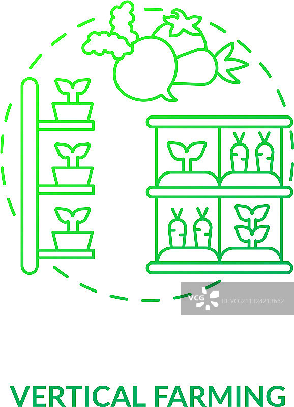 垂直农业概念图标图片素材