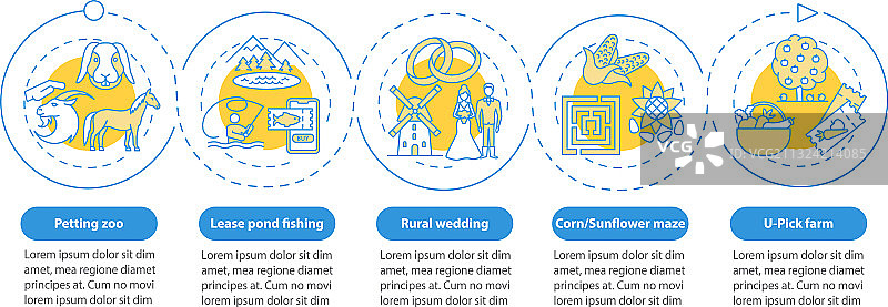 农业旅游信息图模板图片素材
