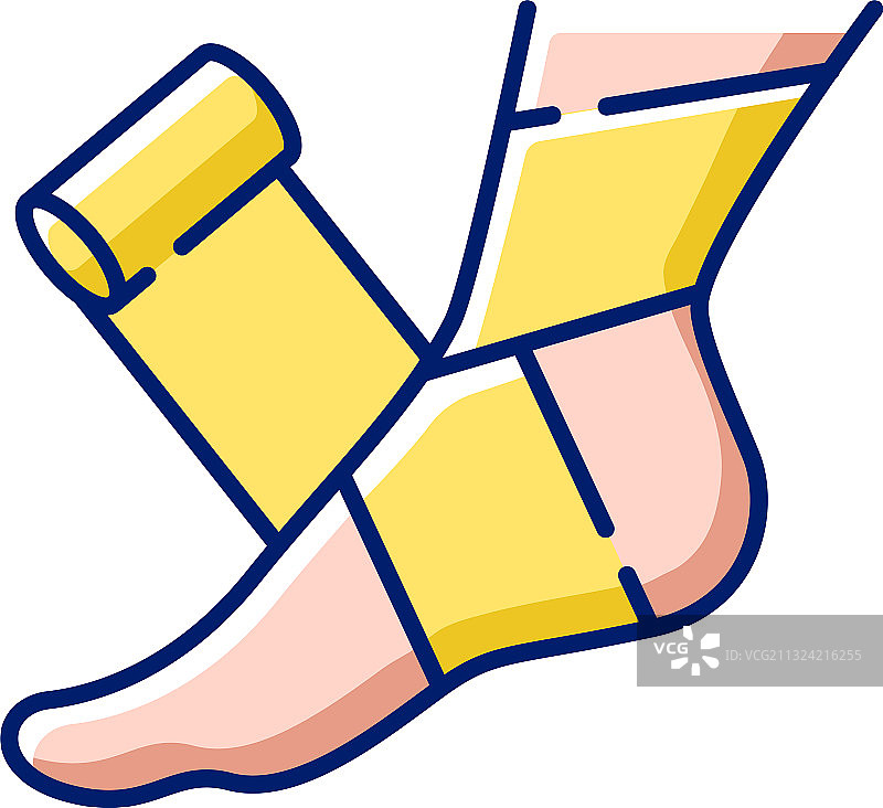 弹性绷带RGB颜色图标图片素材