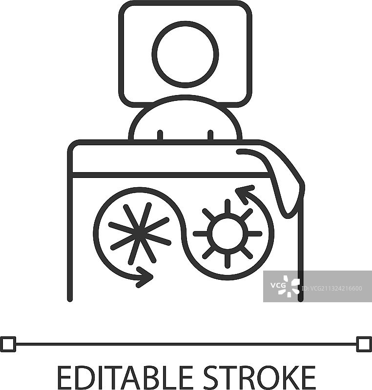 保暖毯线性图标图片素材