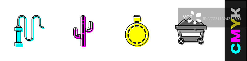 皮革鞭子仙人掌水壶水瓶套装图片素材