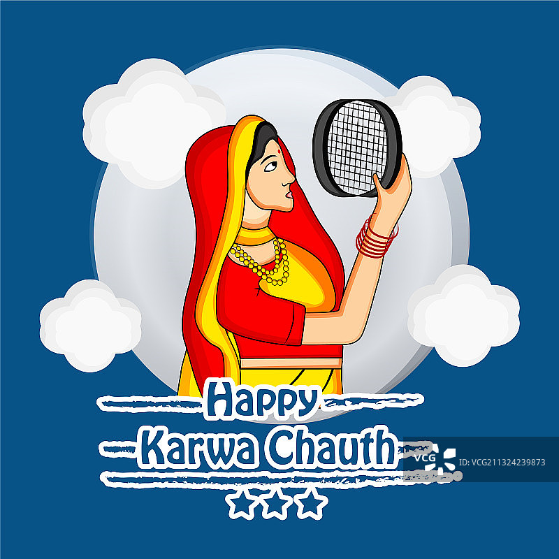 卡瓦•乔思节：印度教节日图片素材