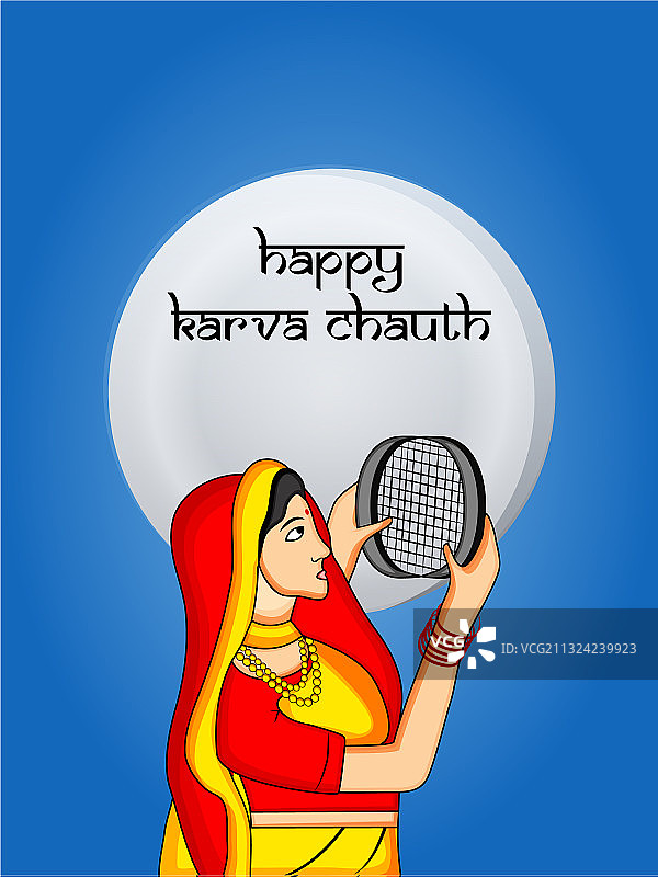 卡瓦•乔思节：印度教节日图片素材