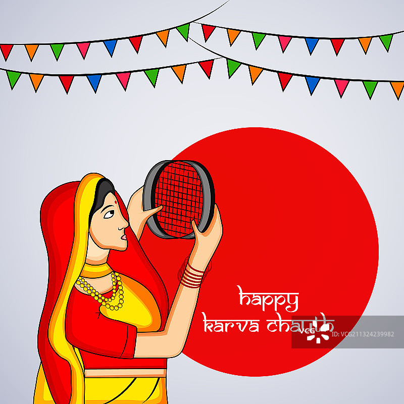 卡瓦•乔思节：印度教节日图片素材