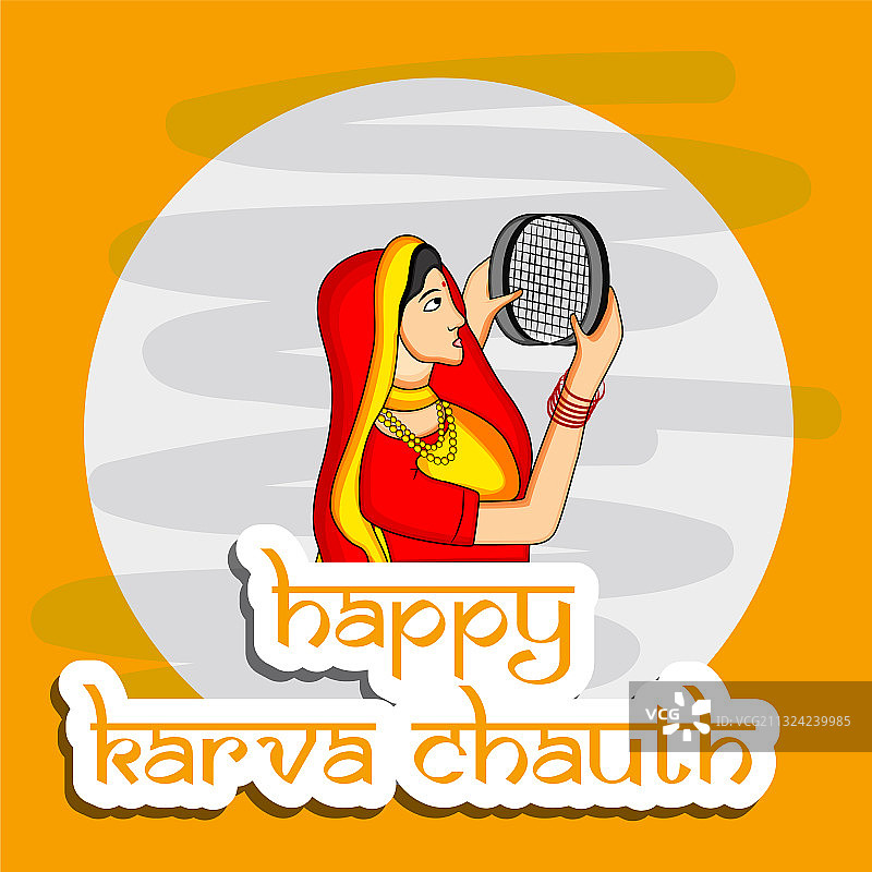 卡瓦•乔思节：印度教节日图片素材