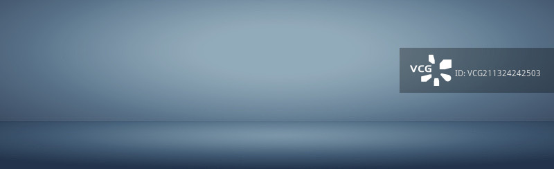 带有白色光晕的蓝色全景工作室背景图片素材