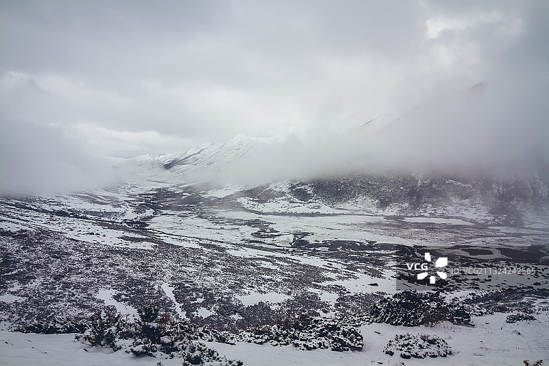 高原藏区风光 折多山 木雅圣地图片素材