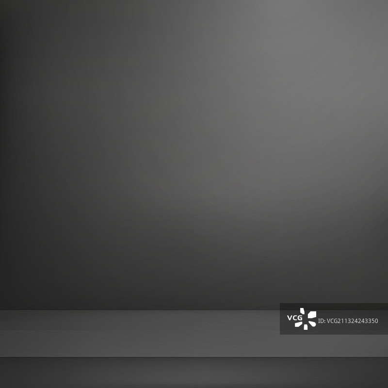 白色光晕黑色全景演播室背景图片素材