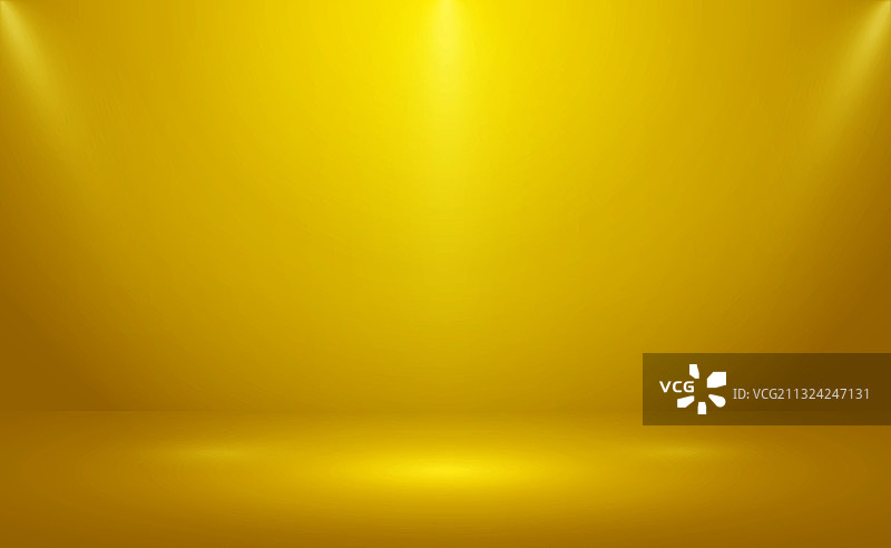 白色光晕黄色全景工作室背景图片素材