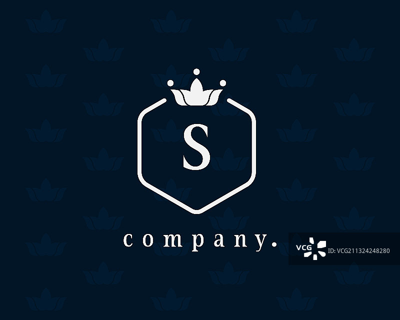 字母S皇冠Logo图片素材