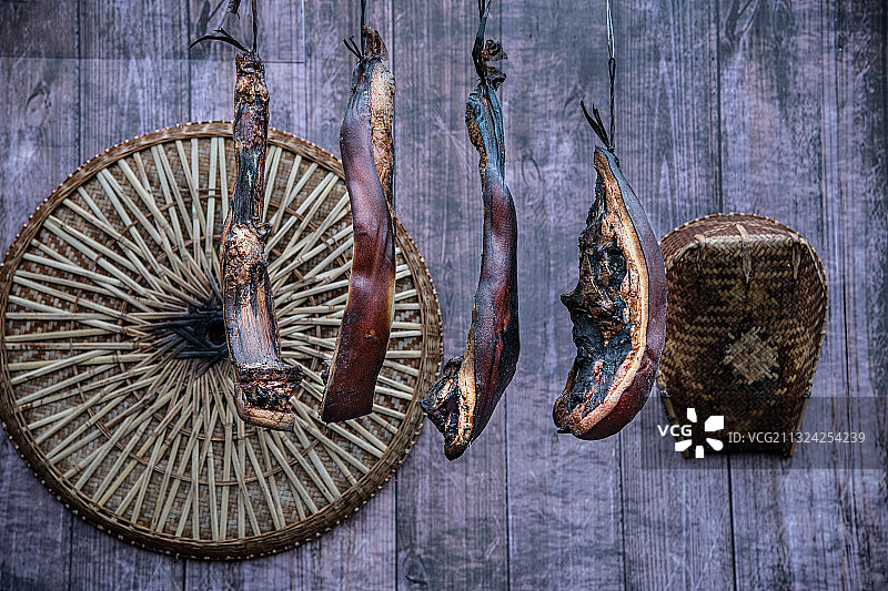 土家腊肉图片素材