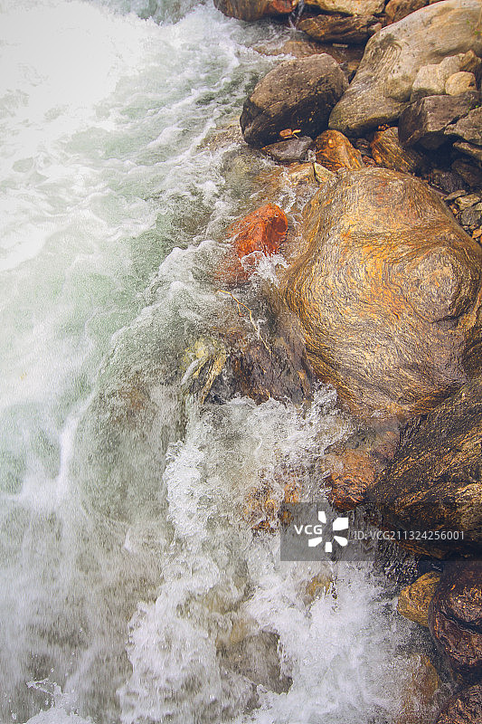 西藏氧吧勒布沟 东章瀑布图片素材