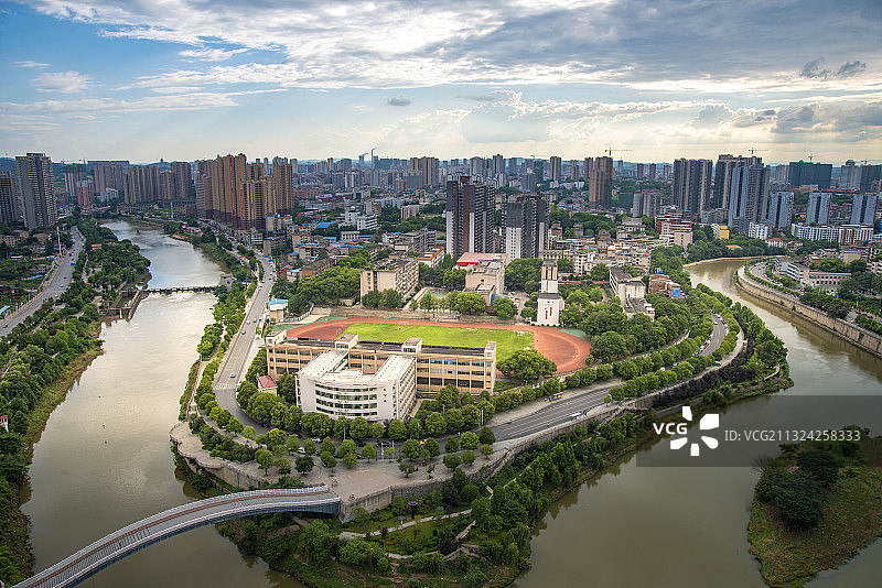 湖南邵阳市城市风光图片素材