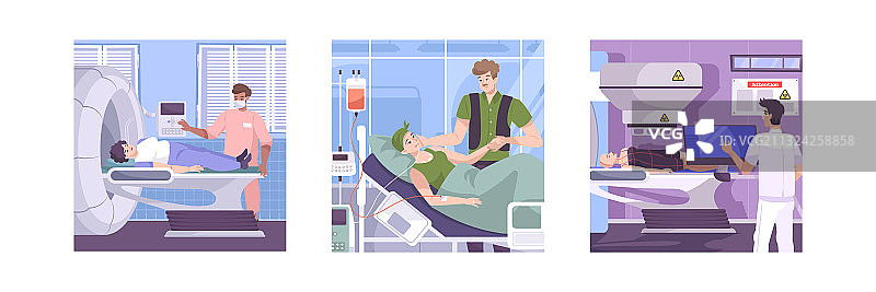 肿瘤学扁平化设计图片素材