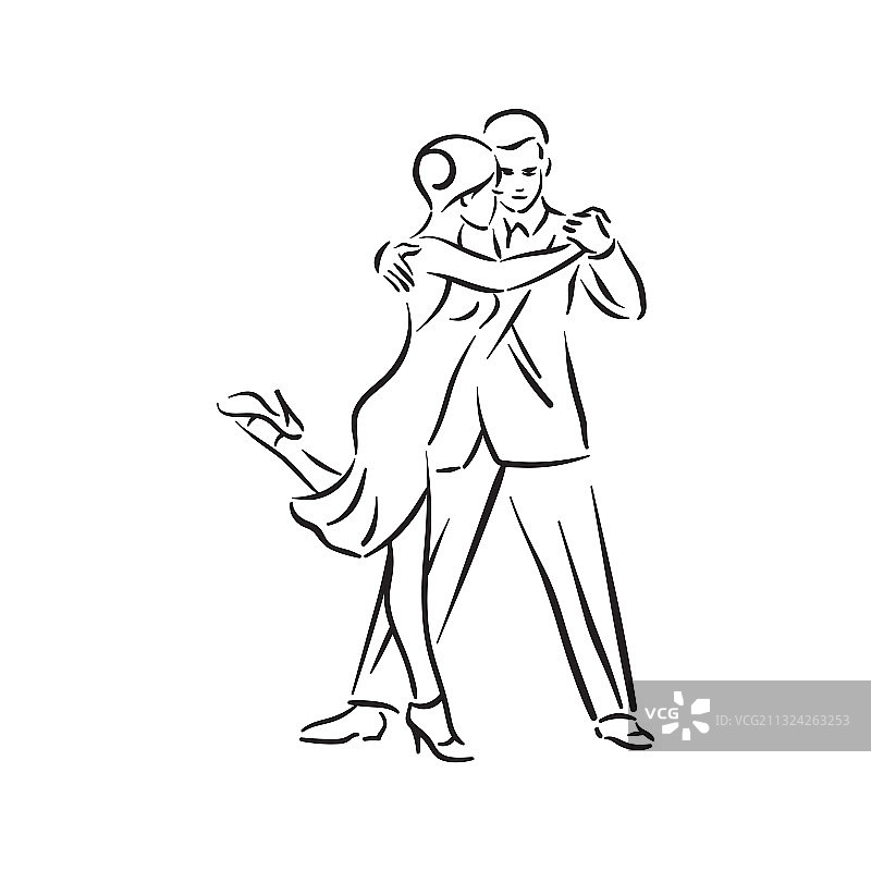 阿根廷探戈和莎莎舞情侣社交图片素材