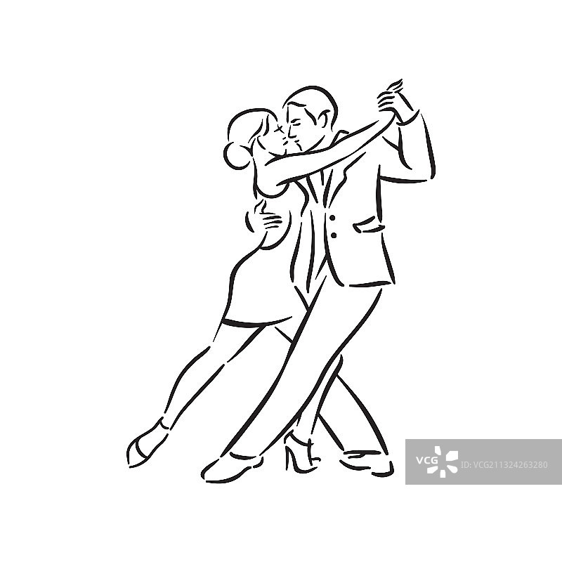 阿根廷探戈和莎莎舞情侣社交图片素材