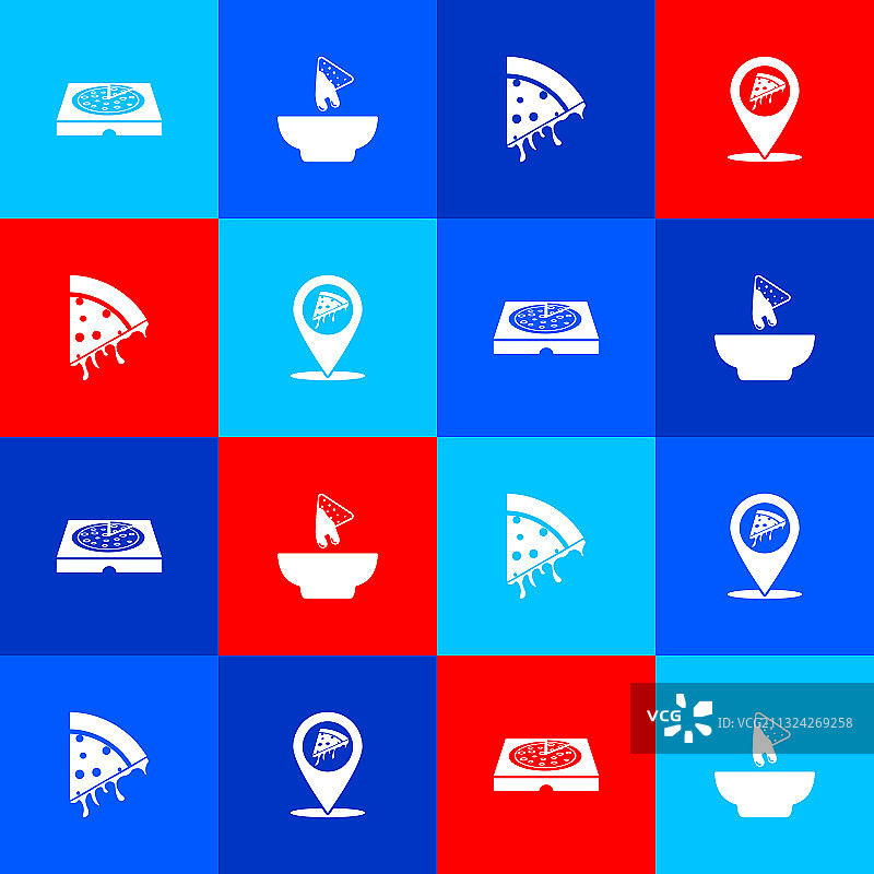 纸板盒披萨和玉米片图片素材