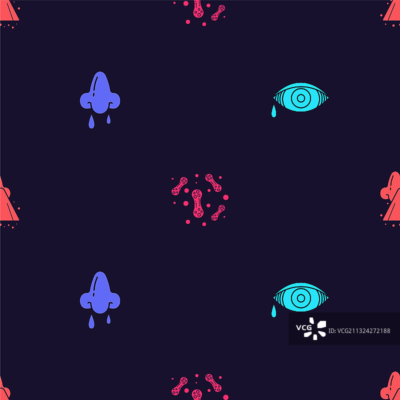 红眼过敏性结膜炎流涕合集图片素材