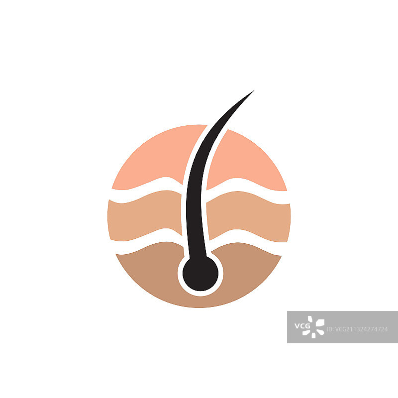 头发护理诊所Logo设计模板图片素材