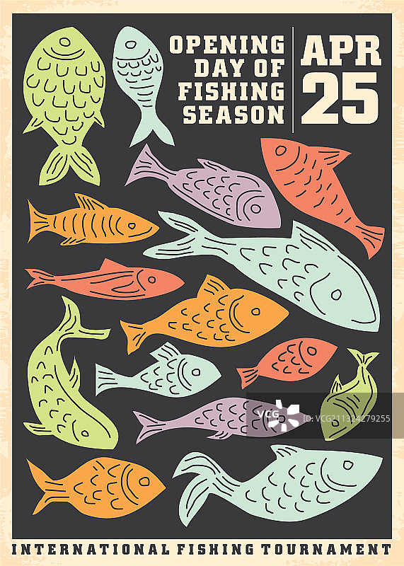 钓鱼季海报设计图片素材