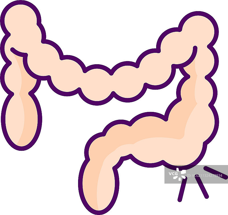 便秘RGB颜色图标图片素材