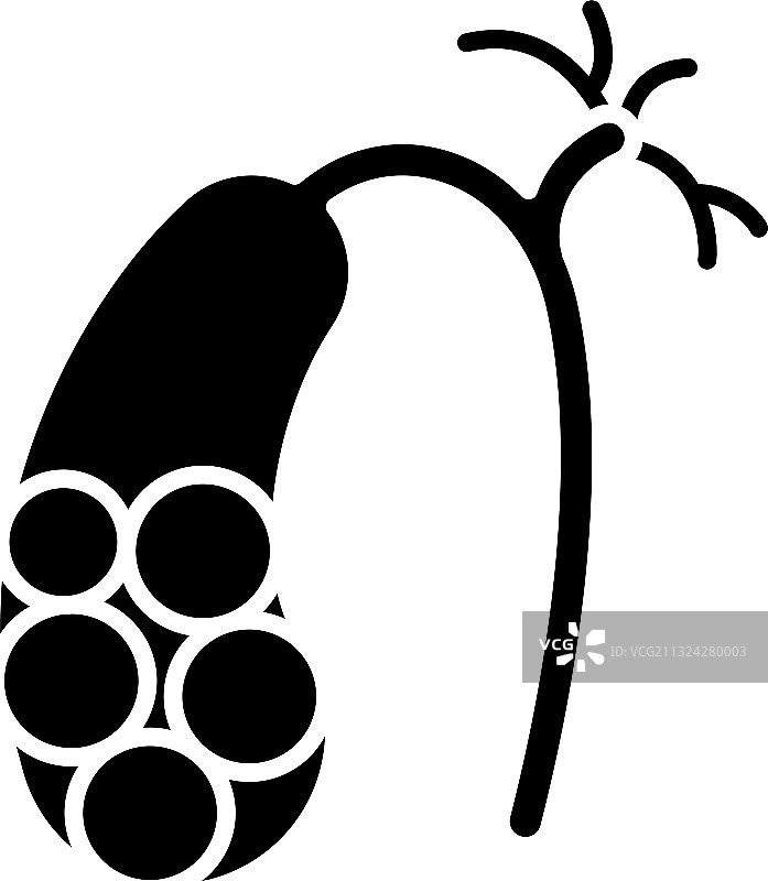 胆结石黑色标志图片素材