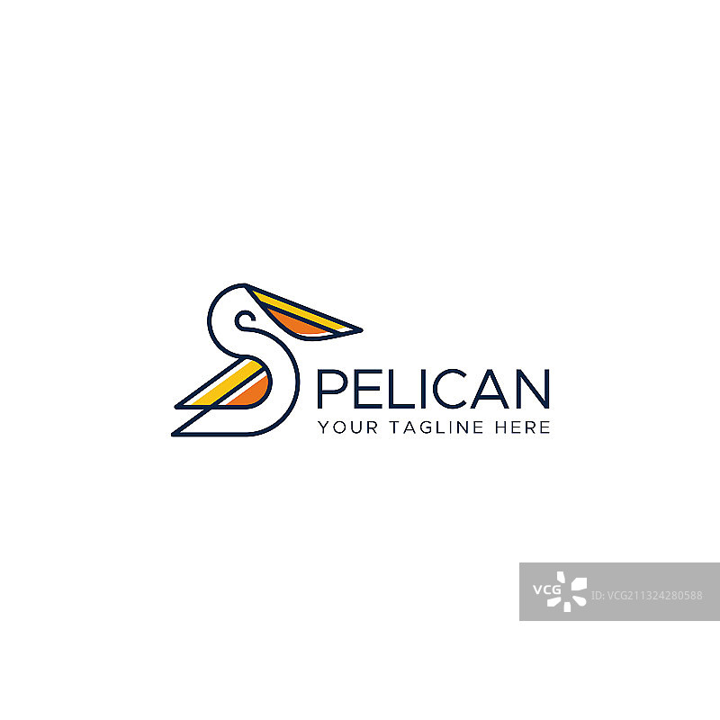 鹈鹕Logo设计模板图片素材