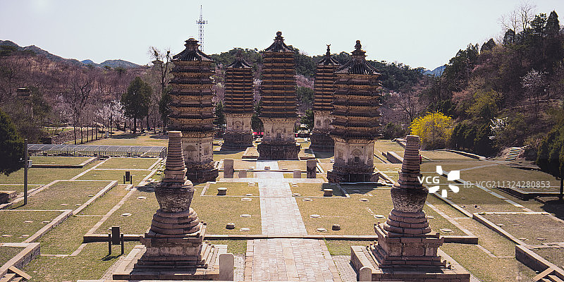 银山塔林图片素材