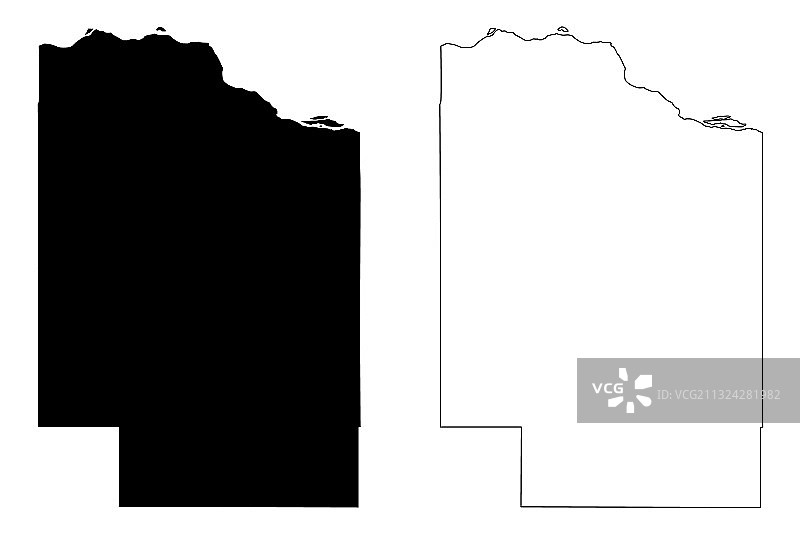 内布拉斯加州锡达县，美国县图片素材