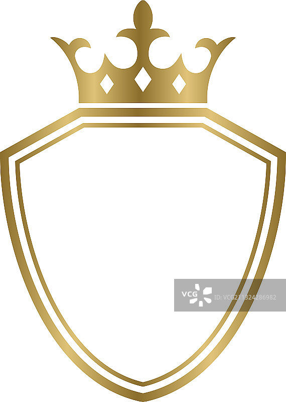 皇冠盾牌图标设计模板图片素材