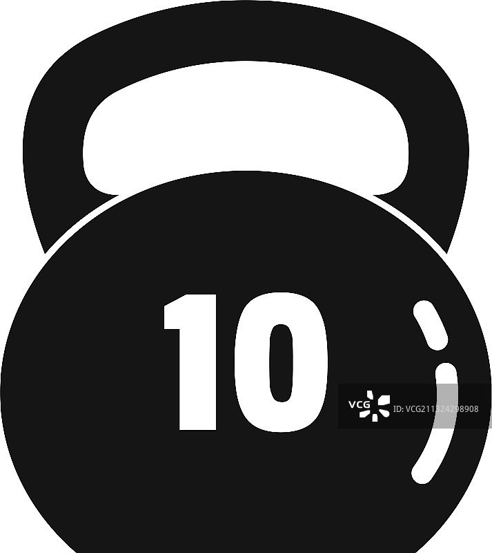 壶铃重力简约图标图片素材