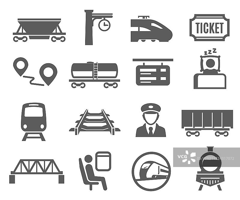 铁路运输车和铁路服务图片素材