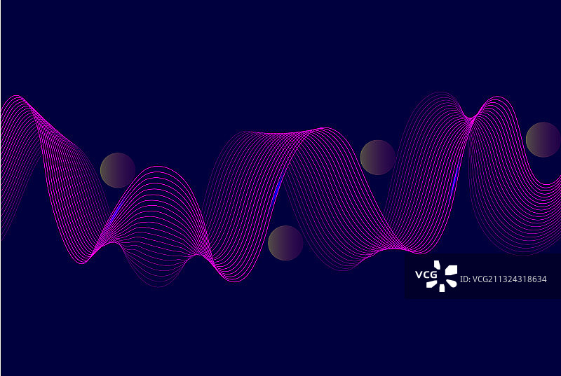 具有动态线条的抽象几何背景图片素材