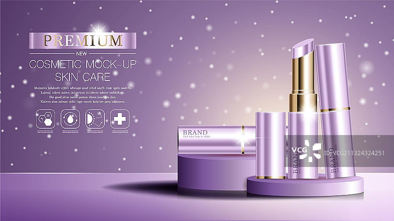 粉色背景下指甲油瓶特写图片素材