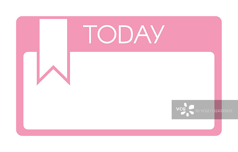 白色背景上的今日备忘便签纸图片素材