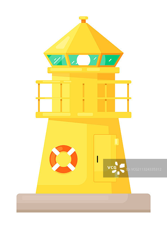 带有聚光灯的海洋导航钢塔图片素材